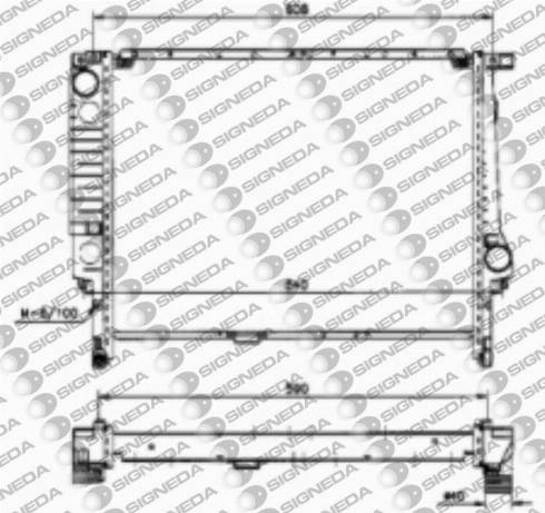 Signeda RA60605 - Радиатор, охлаждение двигателя autospares.lv