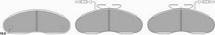 Simer 557 - Тормозные колодки, дисковые, комплект autospares.lv