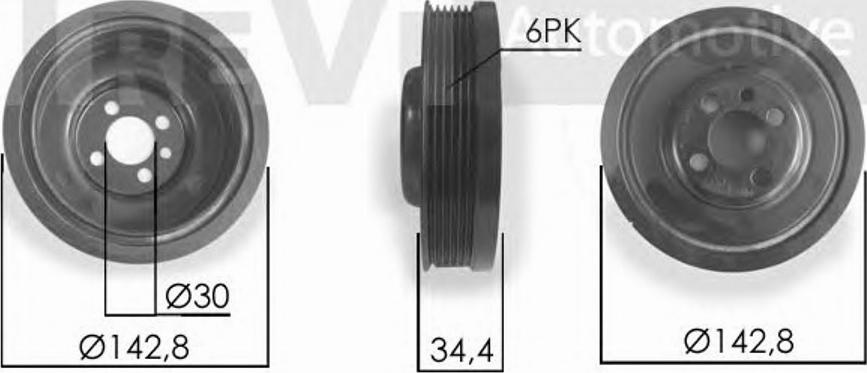 S&K SK0810821 - Шкив коленчатого вала autospares.lv