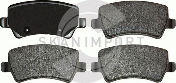 SKANIMPORT BB 4554 - Тормозные колодки, дисковые, комплект autospares.lv