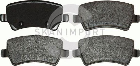 SKANIMPORT BH 4554 - Тормозные колодки, дисковые, комплект autospares.lv