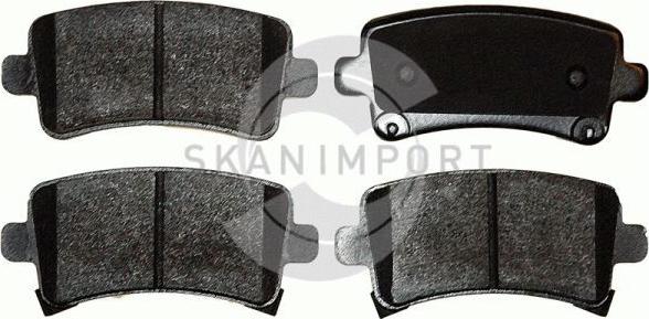 SKANIMPORT BHO 8368 - Тормозные колодки, дисковые, комплект autospares.lv