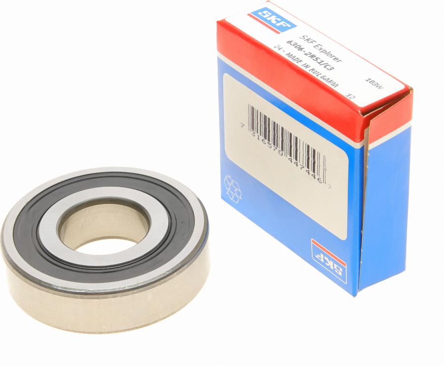 SKF 63062RS1C3 - Подшипник коленвала autospares.lv