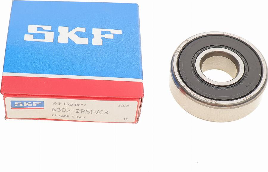 SKF 63022RSH/C3 - Шкив генератора, муфта autospares.lv