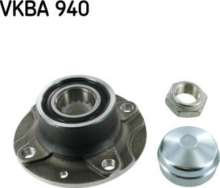 SKF VKBA 940 - Подшипник ступицы колеса, комплект autospares.lv