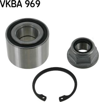 SKF VKBA 969 - Подшипник ступицы колеса, комплект autospares.lv