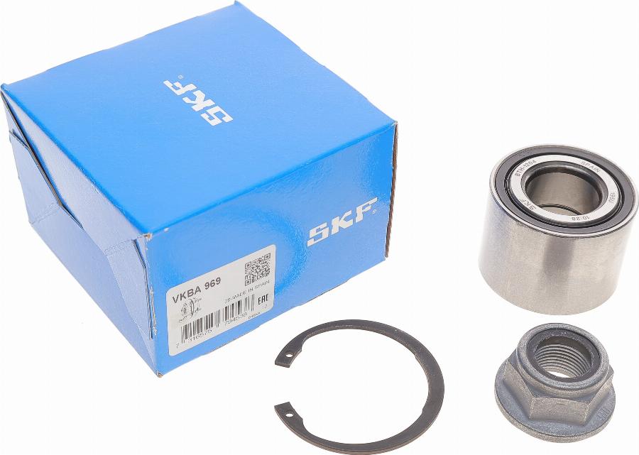 SKF VKBA 969 - Подшипник ступицы колеса, комплект autospares.lv