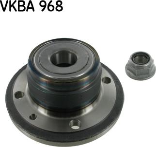 SKF VKBA 968 - Подшипник ступицы колеса, комплект autospares.lv