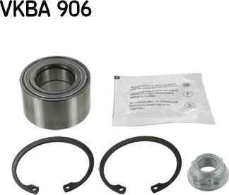 SKF VKBA 906 - Подшипник ступицы колеса, комплект autospares.lv