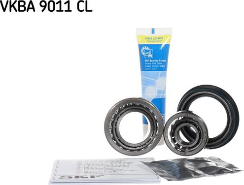 SKF VKBA 9011 CL - Подшипник ступицы колеса, комплект autospares.lv