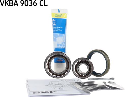 SKF VKBA 9036 CL - Подшипник ступицы колеса, комплект autospares.lv