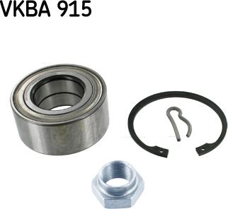 SKF VKBA 915 - Подшипник ступицы колеса, комплект autospares.lv