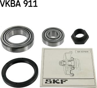 SKF VKBA 911 - Подшипник ступицы колеса, комплект autospares.lv