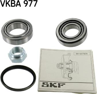 SKF VKBA 977 - Подшипник ступицы колеса, комплект autospares.lv