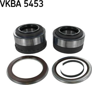 SKF VKBA 5453 - Подшипник ступицы колеса, комплект autospares.lv