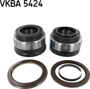 SKF VKBA 5424 - Подшипник ступицы колеса, комплект autospares.lv