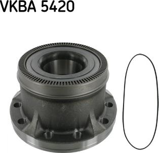 SKF VKBA 5420 - Подшипник ступицы колеса, комплект autospares.lv