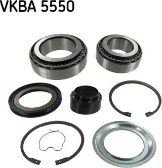 SKF VKBA 5550 - Подшипник ступицы колеса, комплект autospares.lv