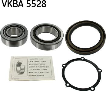 SKF VKBA 5528 - Подшипник ступицы колеса, комплект autospares.lv
