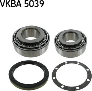 SKF VKBA 5039 - Подшипник ступицы колеса, комплект autospares.lv