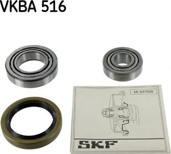 SKF VKBA 516 - Подшипник ступицы колеса, комплект autospares.lv