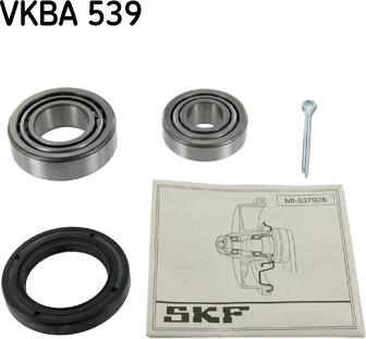 SKF VKBA 539 - Подшипник ступицы колеса, комплект autospares.lv