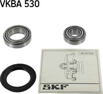 SKF VKBA 530 - Подшипник ступицы колеса, комплект autospares.lv