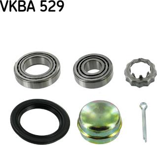 SKF VKBA 529 - Подшипник ступицы колеса, комплект autospares.lv