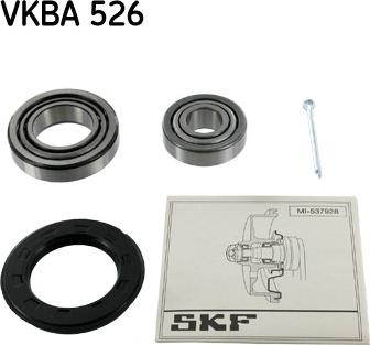 SKF VKBA 526 - Подшипник ступицы колеса, комплект autospares.lv