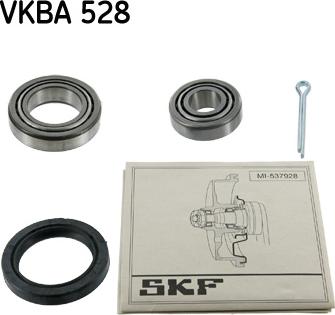 SKF VKBA 528 - Подшипник ступицы колеса, комплект autospares.lv