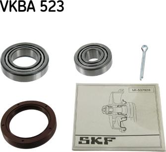SKF VKBA 523 - Подшипник ступицы колеса, комплект autospares.lv