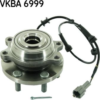 SKF VKBA 6999 - Подшипник ступицы колеса, комплект autospares.lv