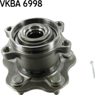 SKF VKBA 6998 - Подшипник ступицы колеса, комплект autospares.lv