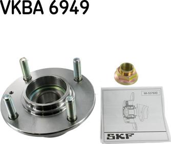SKF VKBA 6949 - Ступица колеса, поворотный кулак autospares.lv