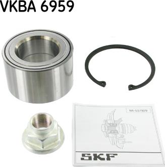 SKF VKBA 6959 - Подшипник ступицы колеса, комплект autospares.lv