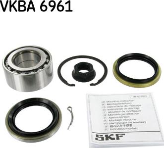 SKF VKBA 6961 - Подшипник ступицы колеса, комплект autospares.lv