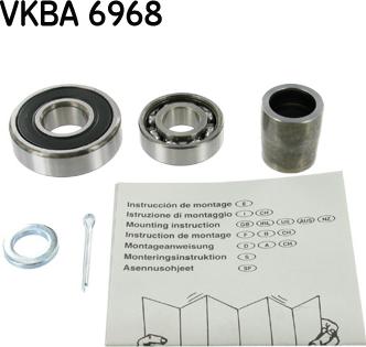 SKF VKBA 6968 - Подшипник ступицы колеса, комплект autospares.lv
