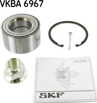 SKF VKBA 6967 - Подшипник ступицы колеса, комплект autospares.lv