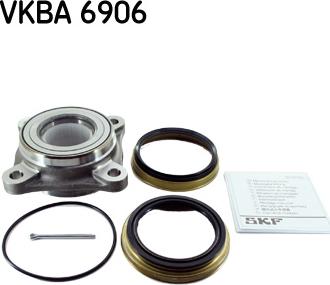 SKF VKBA 6906 - Подшипник ступицы колеса, комплект autospares.lv