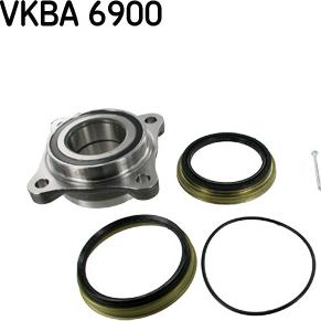 SKF VKBA 6900 - Подшипник ступицы колеса, комплект autospares.lv