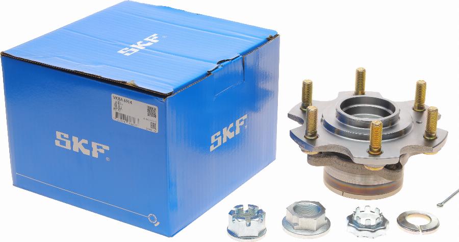 SKF VKBA 6914 - Подшипник ступицы колеса, комплект autospares.lv