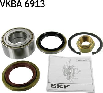 SKF VKBA 6913 - Подшипник ступицы колеса, комплект autospares.lv