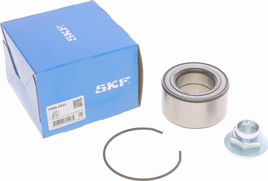 SKF VKBA 6931 - Подшипник ступицы колеса, комплект autospares.lv