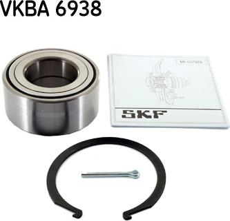 SKF VKBA 6938 - Подшипник ступицы колеса, комплект autospares.lv
