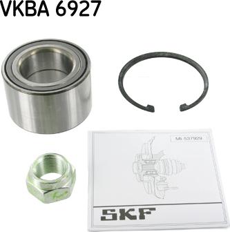 SKF VKBA 6927 - Подшипник ступицы колеса, комплект autospares.lv