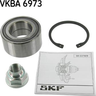 SKF VKBA 6973 - Подшипник ступицы колеса, комплект autospares.lv