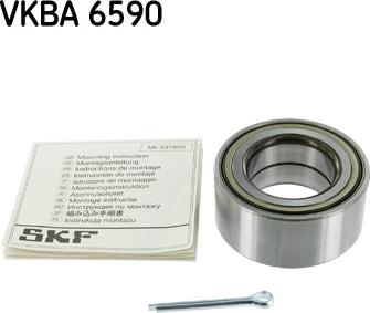 SKF VKBA 6590 - Подшипник ступицы колеса, комплект autospares.lv