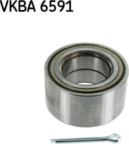 SKF VKBA 6591 - Подшипник ступицы колеса, комплект autospares.lv