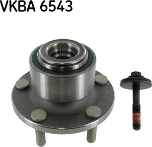 SKF VKBA 6543 - Подшипник ступицы колеса, комплект autospares.lv