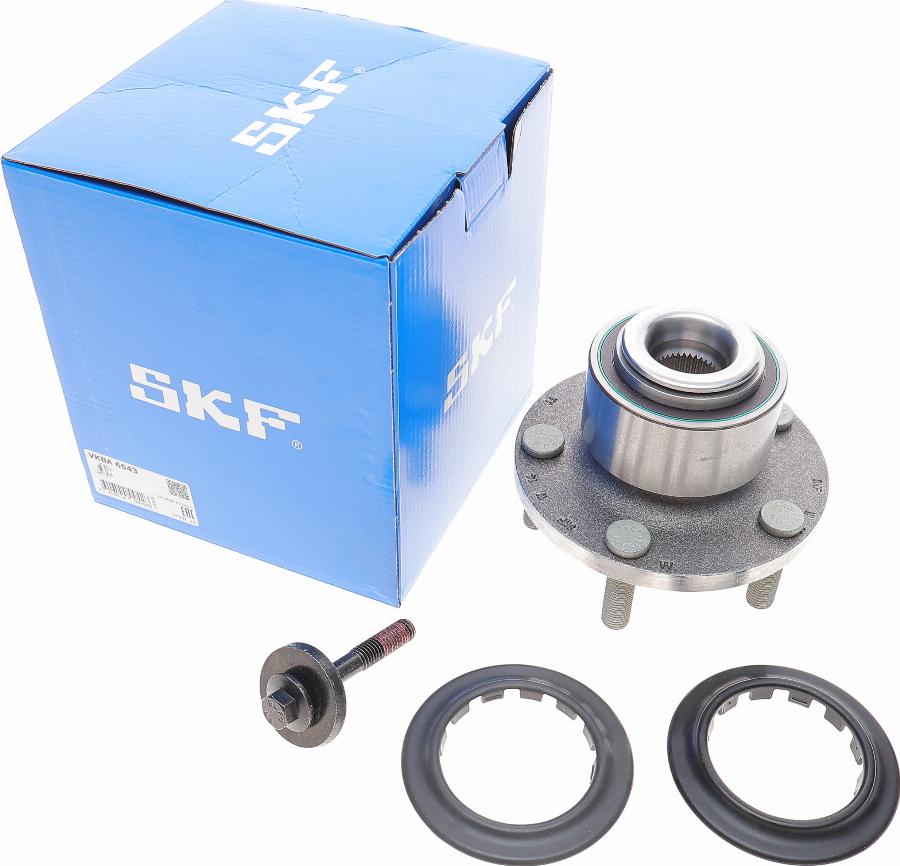 SKF VKBA 6543 - Подшипник ступицы колеса, комплект autospares.lv